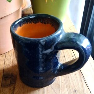 3/$15 Hand Crafted Blue and Orange Mug